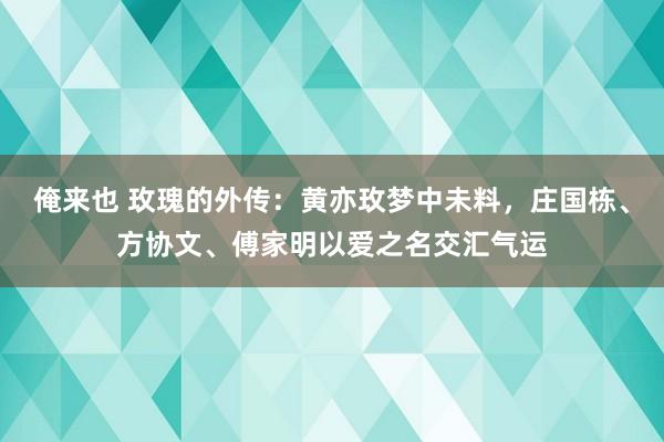 俺来也 玫瑰的外传：黄亦玫梦中未料，庄国栋、方协文、傅家明以爱之名交汇气运