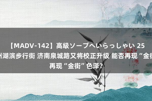 【MADV-142】高級ソープへいらっしゃい 25 对标杭州湖滨步行街 济南泉城路又将校正升级 能否再现“金街”色泽？