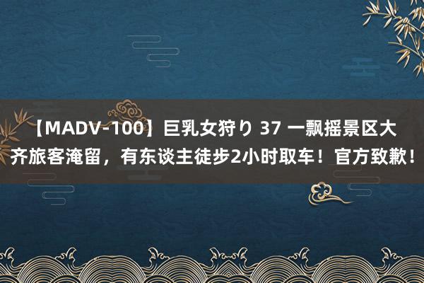 【MADV-100】巨乳女狩り 37 一飘摇景区大齐旅客淹留，有东谈主徒步2小时取车！官方致歉！