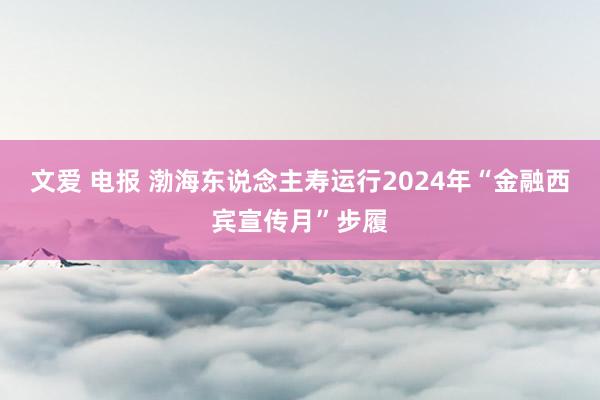 文爱 电报 渤海东说念主寿运行2024年“金融西宾宣传月”步履